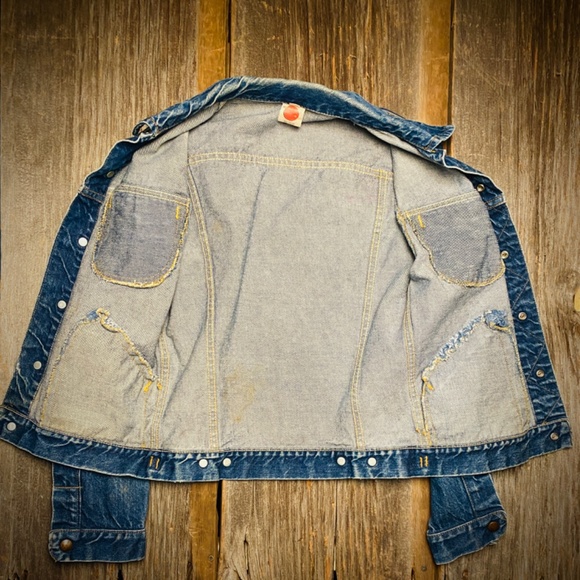 1960s GWG Kings Denim Trucker Jacket Made in Canada Size 16 - Picture 5 of 8